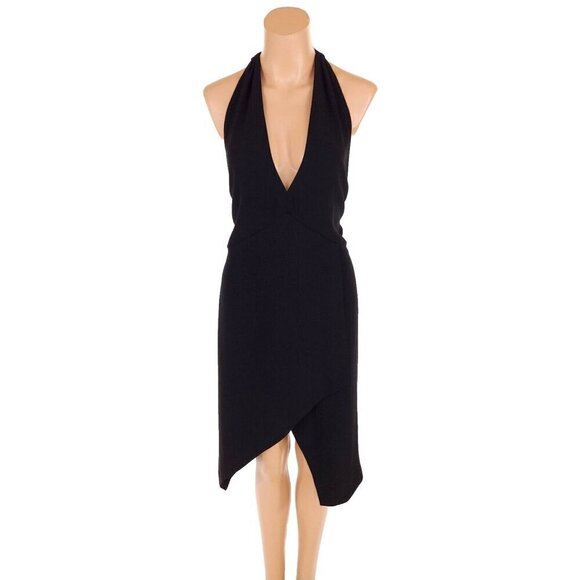 IRO Ekioti Crepe Mini Dress Size 40 M Black NWT - Picture 2 of 13